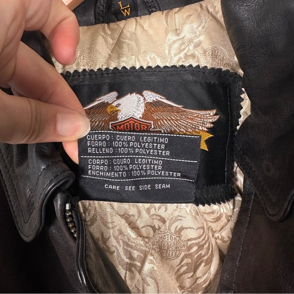 Harley-Davidson Women’s Leather Moto Jacket 
Size Large - Picture 9 of 16